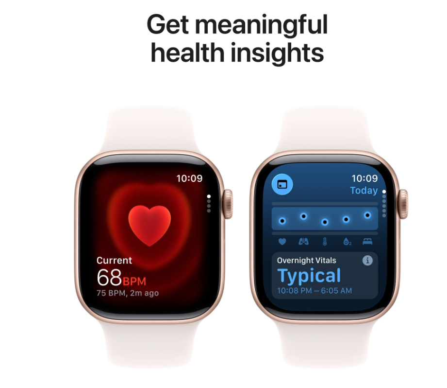 Apple Watch Series 11 GPS 46mm Rose Gold Aluminium Case Light Blush Sport Band - M/L (Light Blush Strap, Medium/Large) - Image 5