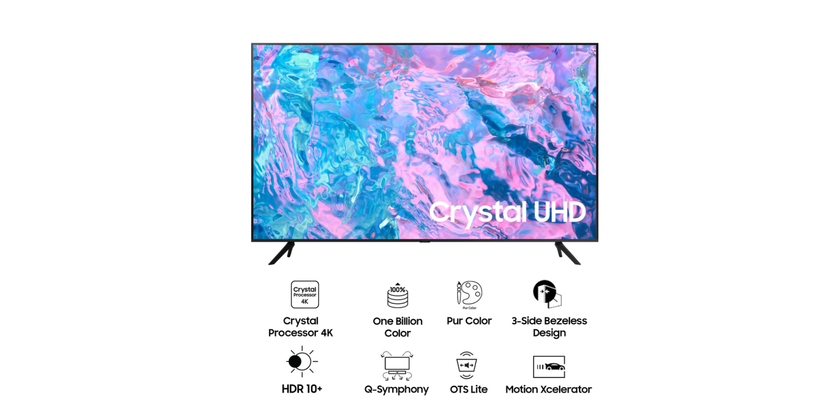 Samsung Crystal 4K iSmart Series 138 cm (55 inch) Ultra HD (4K) LED Smart Tizen TV with Crystal Processor 4K | PurColor | One Billion Color | HDR 10+ Support | TV Key | Triple Protection | ConnectShare| SmartThings App Support | Knox Security (UA55CUE60AKLXL) - Image 2